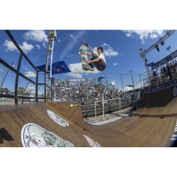 Gui Khury é um dos representantes do Brasil no circuito mundial de skate park em Ostia, na Itália